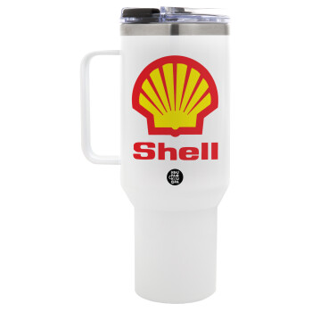 Πρατήριο καυσίμων SHELL, Mega Stainless steel Tumbler with lid, double wall 1,2L