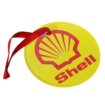 Πρατήριο καυσίμων SHELL, Στολίδι Χριστουγεννιάτικο στολίδι γυάλινο 9cm