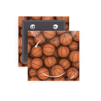 Basketballs, Κονκάρδα παραμάνα τετράγωνη 5x5cm