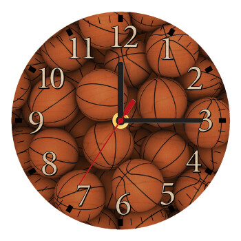 Basketballs, Ρολόι τοίχου ξύλινο plywood (20cm)
