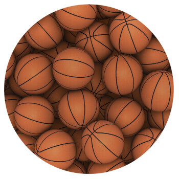 Basketballs, Mousepad Round 20cm