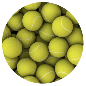 Tenis balls, Mousepad Round 20cm