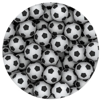 Soccer balls, Mousepad Round 20cm