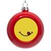 Red Christmas tree ornament bauble 8cm