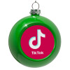 Green Christmas tree ornament bauble 8cm