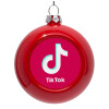 Red Christmas tree ornament bauble 8cm