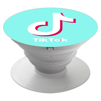 tik tok blue, Phone Holders Stand  White Hand-held Mobile Phone Holder