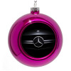 Purple Christmas tree ornament bauble 8cm