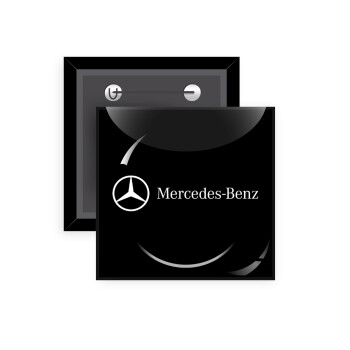 Mercedes small logo, Κονκάρδα παραμάνα τετράγωνη 5x5cm