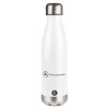 Metal mug thermos White (Stainless steel), double wall, 500ml