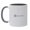 Mug colored grey, ceramic, 330ml