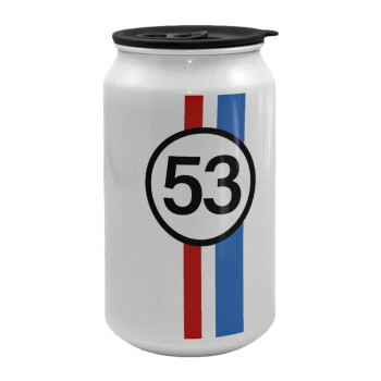 VW Herbie 53, Κούπα ταξιδιού μεταλλική με καπάκι (tin-can) 500ml