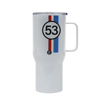 VW Herbie 53, Mega Stainless steel Tumbler with lid, double wall 750L