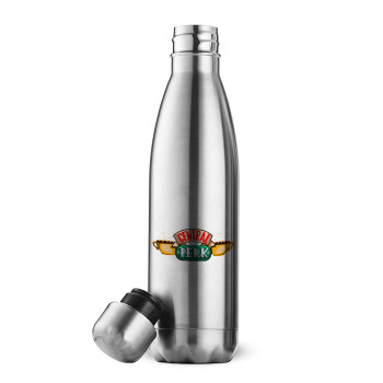 Central perk, Μεταλλικό παγούρι θερμός Inox (Stainless steel), διπλού τοιχώματος, 500ml