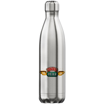 Central perk, Μεταλλικό παγούρι θερμός Inox (Stainless steel), διπλού τοιχώματος, 750ml