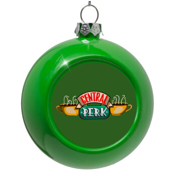 Central perk, Green Christmas tree ornament bauble 8cm