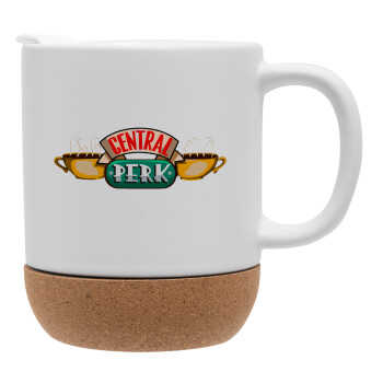 Central perk, Ceramic coffee mug Cork (MAT), 330ml (1pcs)