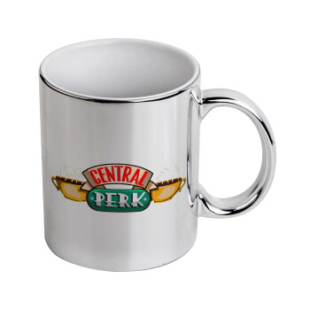 Central perk, Mug ceramic, silver mirror, 330ml