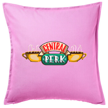 Central perk, Sofa cushion Pink 50x50cm includes filling