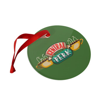 Central perk, Christmas ornament glass 9cm