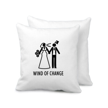 Couple Wind of Change, Sofa cushion 40x40cm includes filling