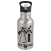 Metallic Silver with straw (500ml)