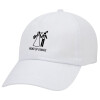 Adult Baseball Cap White 5-panel (POLYESTER, ADULT, UNISEX, ONE SIZE)