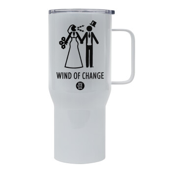 Couple Wind of Change, Mega Stainless steel Tumbler with lid, double wall 750L