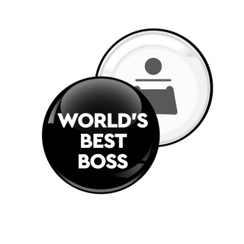 World's best boss, Μαγνητάκι και ανοιχτήρι μπύρας στρογγυλό διάστασης 5,9cm