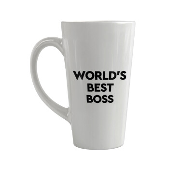 World's best boss, Κούπα κωνική Latte Μεγάλη, κεραμική, 450ml