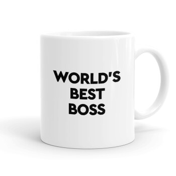 World's best boss, Ceramic coffee mug, 330ml (1pcs)