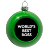 Green Christmas tree ornament bauble 8cm