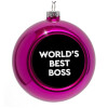 Purple Christmas tree ornament bauble 8cm