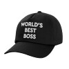 Child's Baseball Cap, 100% Cotton, Black