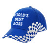 Adult Ultimate BLUE RACING Cap, (100% COTTON DRILL, ADULT, UNISEX, ONE SIZE)