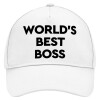 Adult Baseball Cap, Drill, White (100% COTTON, ADULT, UNISEX, ONE SIZE)