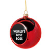 Christmas tree ball Red 8cm