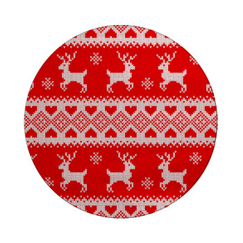 Deer knitted, Επιφάνεια κοπής γυάλινη στρογγυλή (30cm)