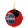 Christmas tree ball Red 8cm