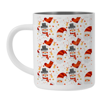 Santa ho ho ho, Mug Stainless steel double wall 450ml