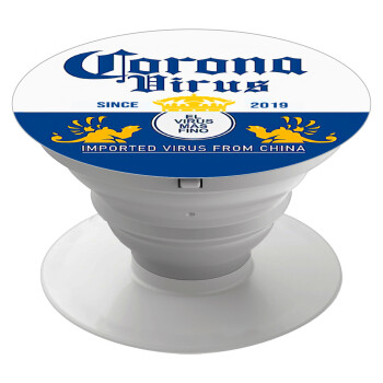 Corona virus, Phone Holders Stand  White Hand-held Mobile Phone Holder