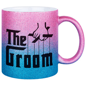 The Groom, Κούπα Χρυσή/Μπλε Glitter, κεραμική, 330ml