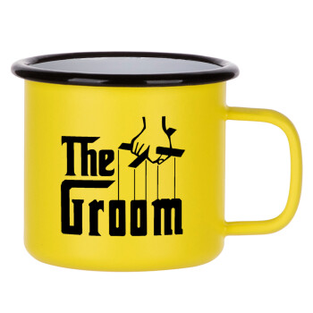 The Groom, Metallic enamel MATT Yellow cup 360ml