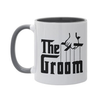 The Groom, Κούπα χρωματιστή γκρι, κεραμική, 330ml