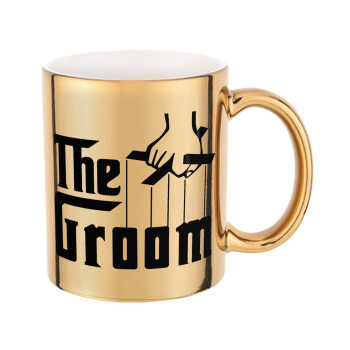 The Groom, Κούπα κεραμική, χρυσή καθρέπτης, 330ml