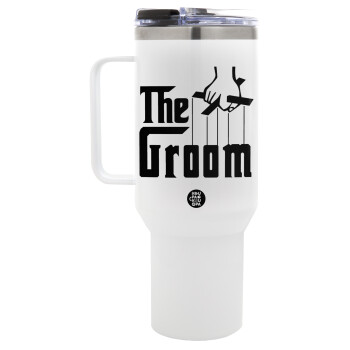 The Groom, Mega Stainless steel Tumbler with lid, double wall 1,2L