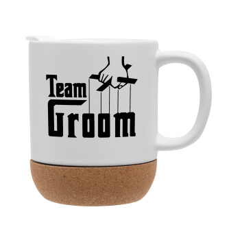 Team Groom, Ceramic coffee mug Cork (MAT), 330ml (1pcs)