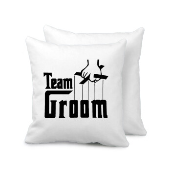 Team Groom, Sofa cushion 40x40cm includes filling