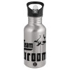 Metallic Silver with straw (500ml)