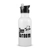 Metallic White with straw (600ml)